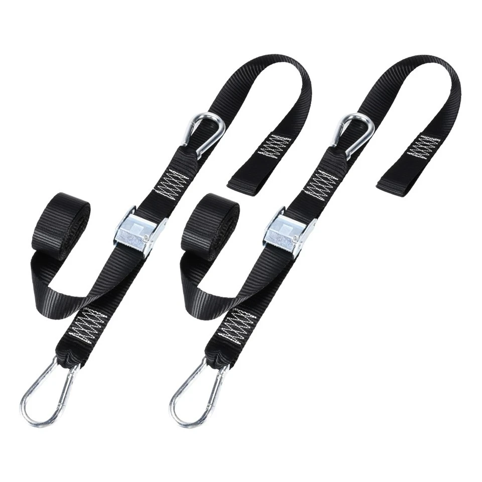1.5 inch Motorcycle Cam Buckle Tie Downs With Carabiner Hook, 1200lbs. BS manufacturers