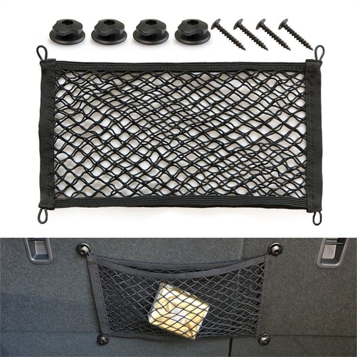 Stretchable Small Mesh Cargo Net, Elastic Nets Storage Pouch For Truck Car Suv Boats