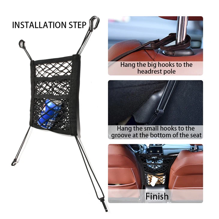 Car Mesh Organizer Net Pocket Handbag Holder Seat Back Bag